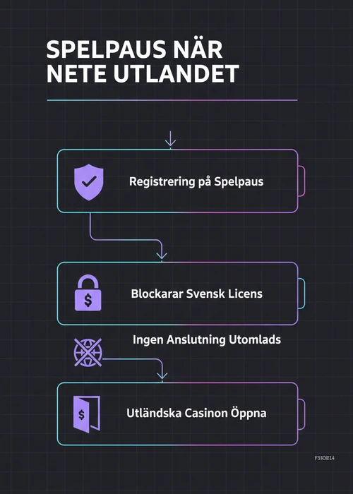 En bild som illustrerar internationella spellicenser med en fokuspunkt på Malta och Curaçao, representerande utländska casinon utan svensk licens.